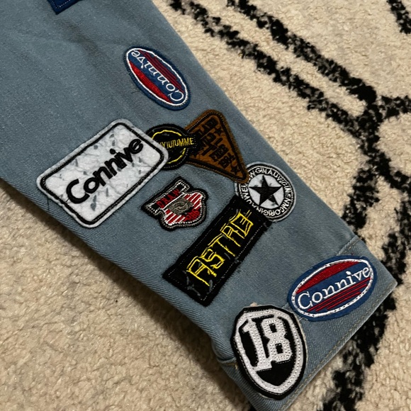 Connie Blue Jacket with Colorful Patches - Picture 4 of 4